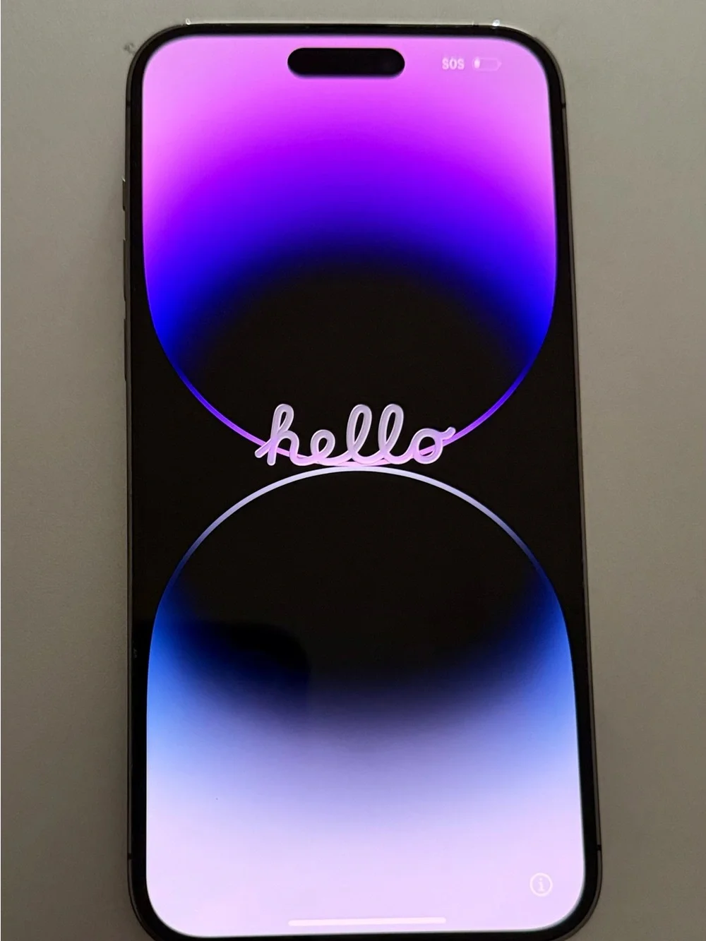 Apple iPhone - Purple and Blue Gradient Display - Purple phone